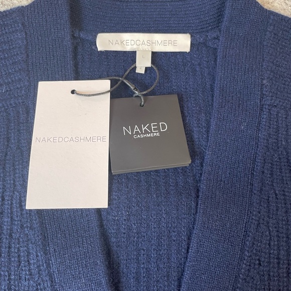 CROPPED FISHERMAN CASHMERE CARDIGAN FROM NAKEDCASHMERE - Picture 10 of 12